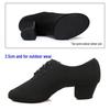 Zapatos de Baile de Salón y Latino para Mujer con Suela Blanda Negra - Tela Oxford