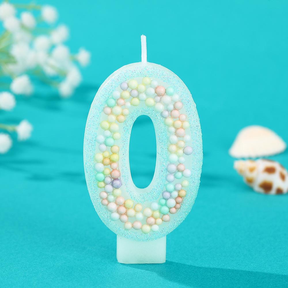 Macaron Colored Foam Balloon Number Candle - DIY Birthday Cake Decor