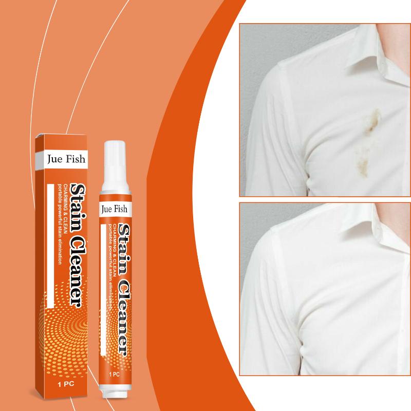 Jue-Fish Leave-In Laundry Decontamination Pen, Clothes Decontamination Lazy Leave-In Portable Stain Removal Pen Cleaning Clothes 1pcs
