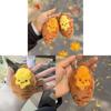 Honey Sweet Potato Plush Keychain With Beaded Chain Kids Gift For Winter Decor