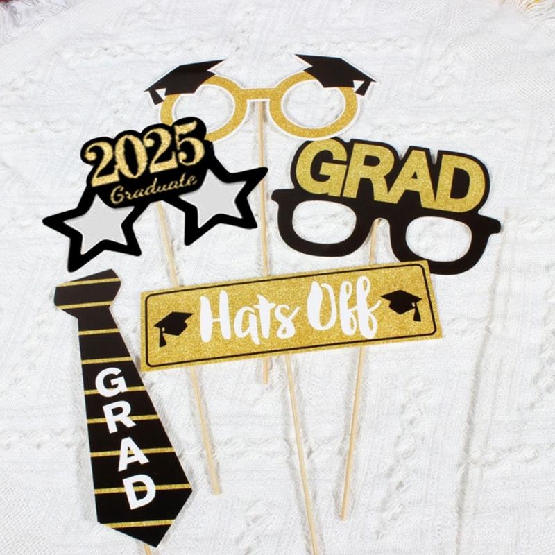 Set of 25Pcs Funny Graduation Photography Props for Class Of 2025 Graduation
