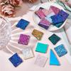 A60zfor Jewelry Making Supplies Crafts 112G Fusible Glass Sheets Microwave Kiln Art Pieces Dichroic Glass Scrap Mixed Colormay