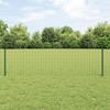 VidaXL Euro Fence with 22 U-Posts Green 0.6x50 M Steel 3336053