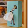 Porta fazzoletti creativo Lady Flying Gonna Design Facile accesso Porta fazzoletti da tavolo quadrato Forniture per ufficio domestico