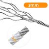 Rostfreies Trainingshalsband Outdoor Hunde Leine 3-10M Doppelkopf Hund Ausleine Kabel Leine Reaktionsseil Metallschnalle Stahlseil