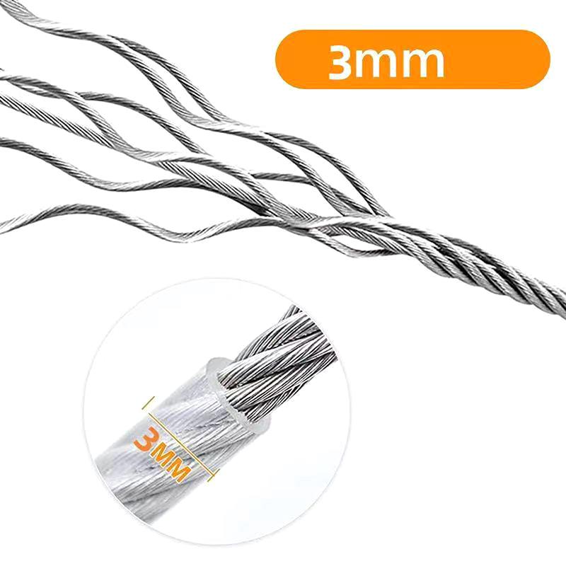 Rostfreies Trainingshalsband Outdoor Hunde Leine 3-10M Doppelkopf Hund Ausleine Kabel Leine Reaktionsseil Metallschnalle Stahlseil