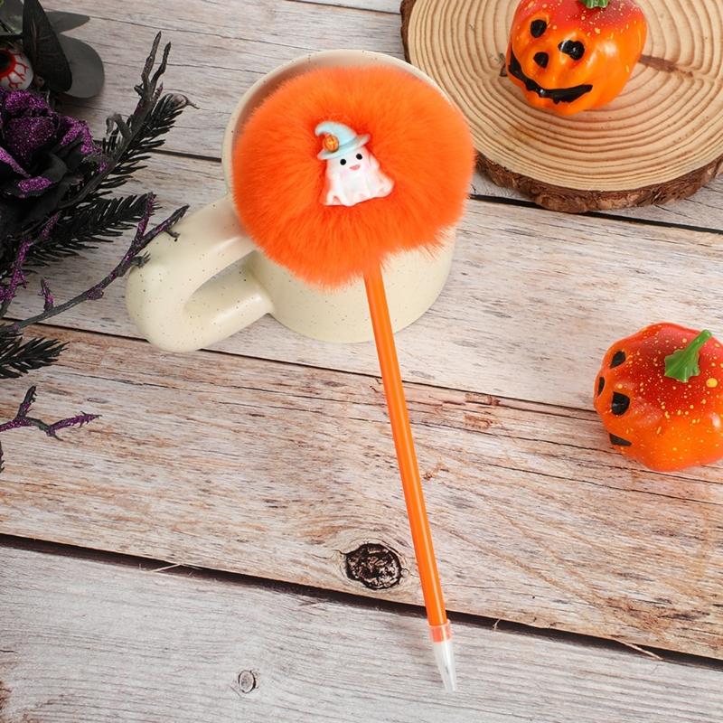 4 Peças Caneta Gel Desenho Animado Halloween Caneta Engraçada para Escrever Materiais de Escritório para Estudante Recompensa de Jogo Suprimentos para Festa de Halloween