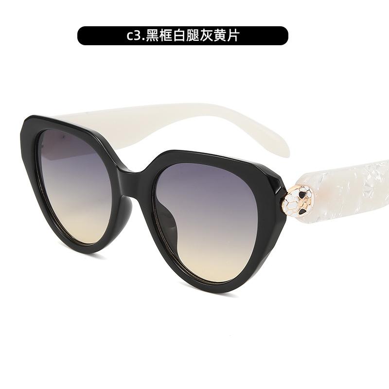Gm Sunglasses Retro Uv Resistant Sunglasses Sunglasses Sunscreen Large Frame Sunglasses Women