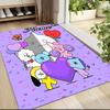 Custom Name BT21 Character Celebration Carpet Rug Customizable Soft Washable Anti-Slip Home Living Room Sofa Mats Personalized Rug. 0909154