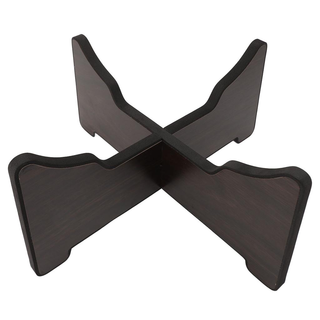 Tongue Drum Bracket Rosewood and Sponge Detachable Portable Hand Pan Drum Display Holder
