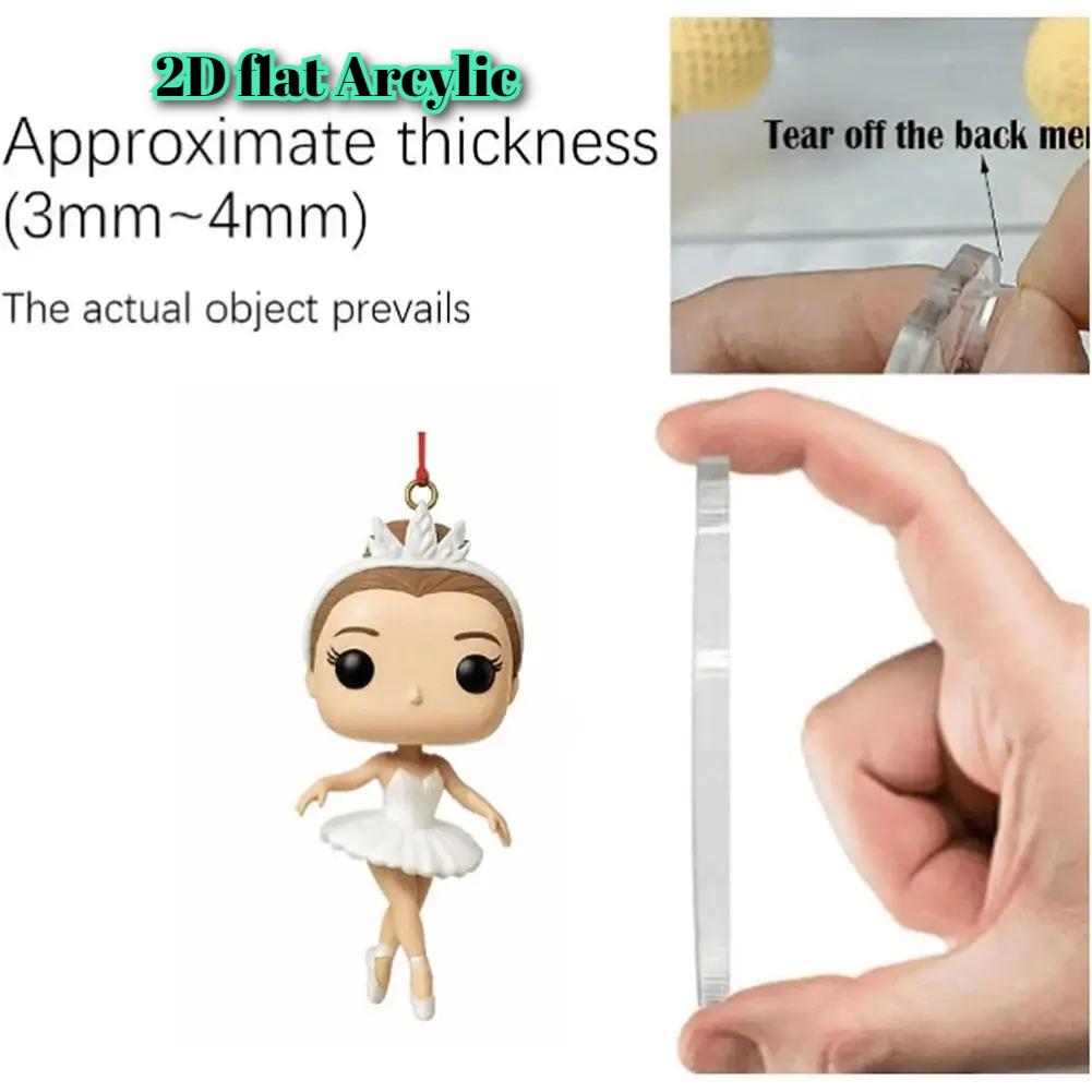 Klasická baletní představení Adventní kalendář, Elegantní balerína Vánoční odpočítávací kalendář pro milovníky baletu, tanečníky, 24 mini sběratelských ozdob tanečníků