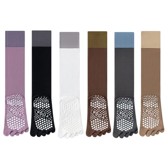 Yoga Socks Non-Slip Grip with High Elasticity Fitness Traction Points Socks Socks for Home Gym Yoga
