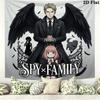 Spyxfamily Wall Tapestry Aesthetic Wall Hanging Printed Fabric Blanket Decorative Tapestries For Bedroom Living Room Home Decor