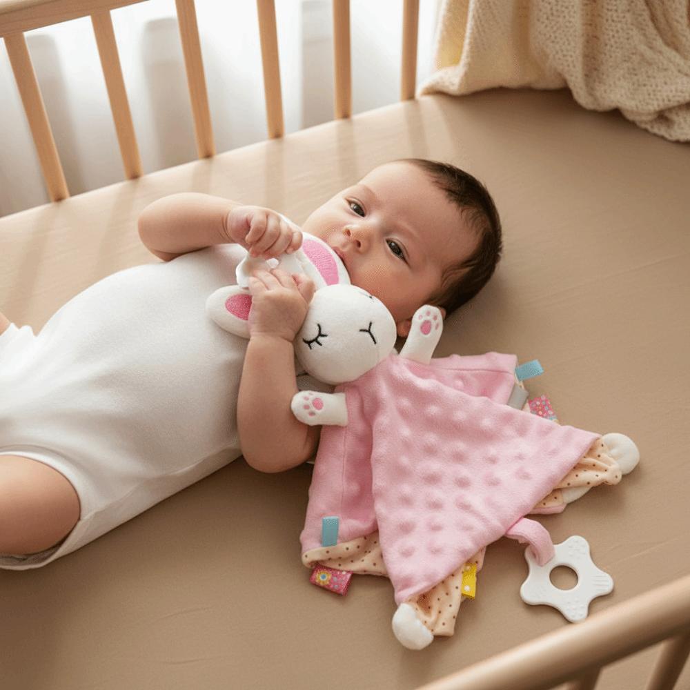 Soft Plush Security Blanket Soothe Appease Comforter Toy Towel Doll Snuggle Blanket  Infant Toys
