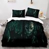 Horror Theme Duvet Cover Set Gothic Spooky Bedding Set for Teens Adult Men Terror Halloween Quilt Cover King/Queen/Full Size