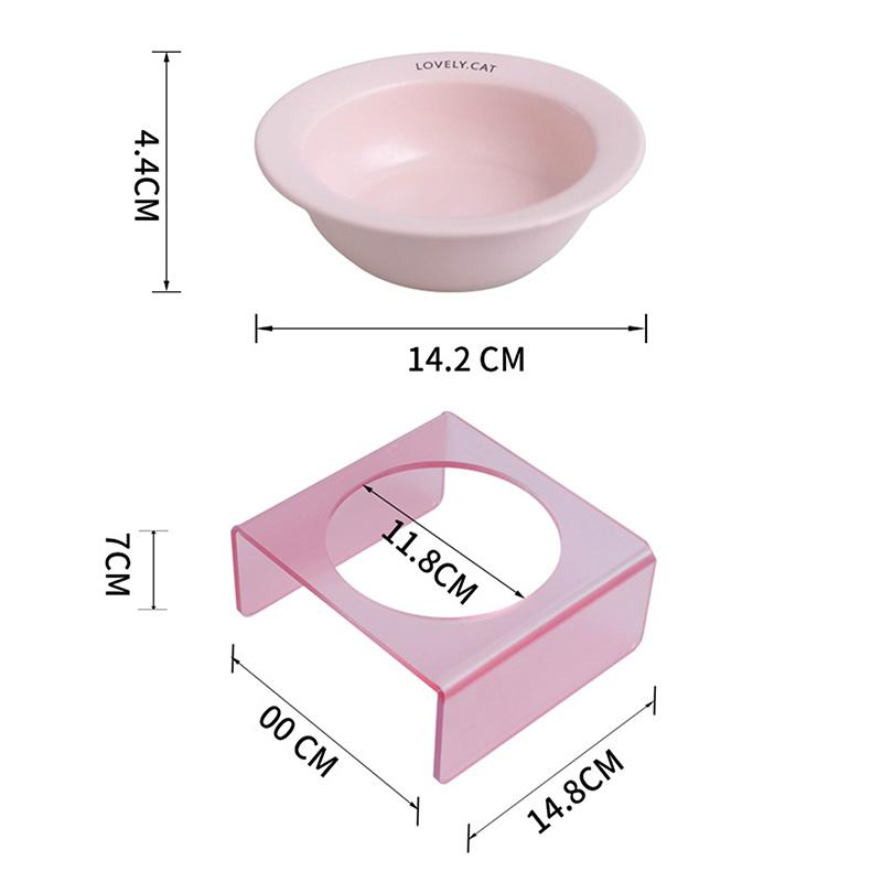 Ceramic Pet Cat Bowl Pet Drinking Water Feeding Bowl Ceramics Cat Food Dog Food Utensils Cat Dog Pet Supplies Accessories