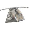 Chic Bowknot PU Leather Pouch Bag Practical Drawstring Closure PU Bag Convenient Makeup Jewelry Storage Pouches