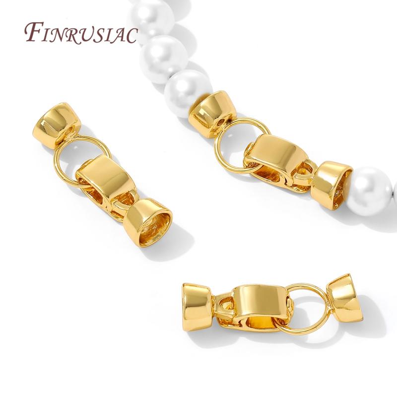 18K Gold Plated Brass Pearl Clasps For Bracelets Making,Jewelry Clasp Connectors,Necklaces Clasp,DIY Jewelry Findings