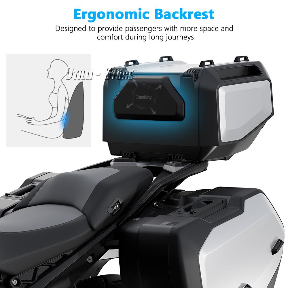 New Motorcycle Passenger Backrest Back Pad Trunk Shockproof Padded Rear Case Back Cushion For BMW R 1300 GS r1300gs R1300GS 2023