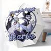 Disney Villains,Hearts,Disney Manual Opening and Closing Umbrella, 8-Rib Reinforced Folding Design, Lightweight
