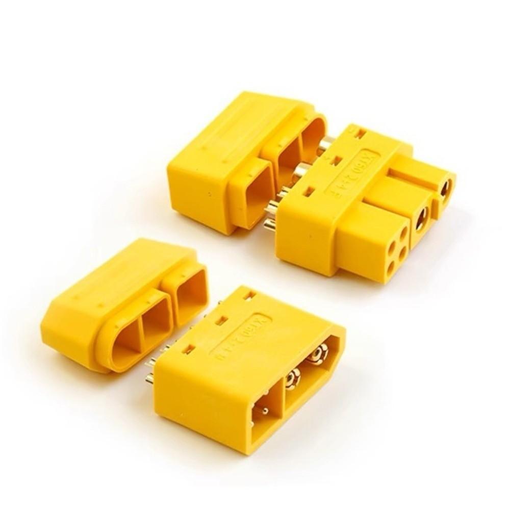 

Plastic 2+4 XT60 Connector Gold Plated XT60(2+4)-M New XT60(2+4)-F for RC Vehicles 1 Set XT60(2+4)-M+F