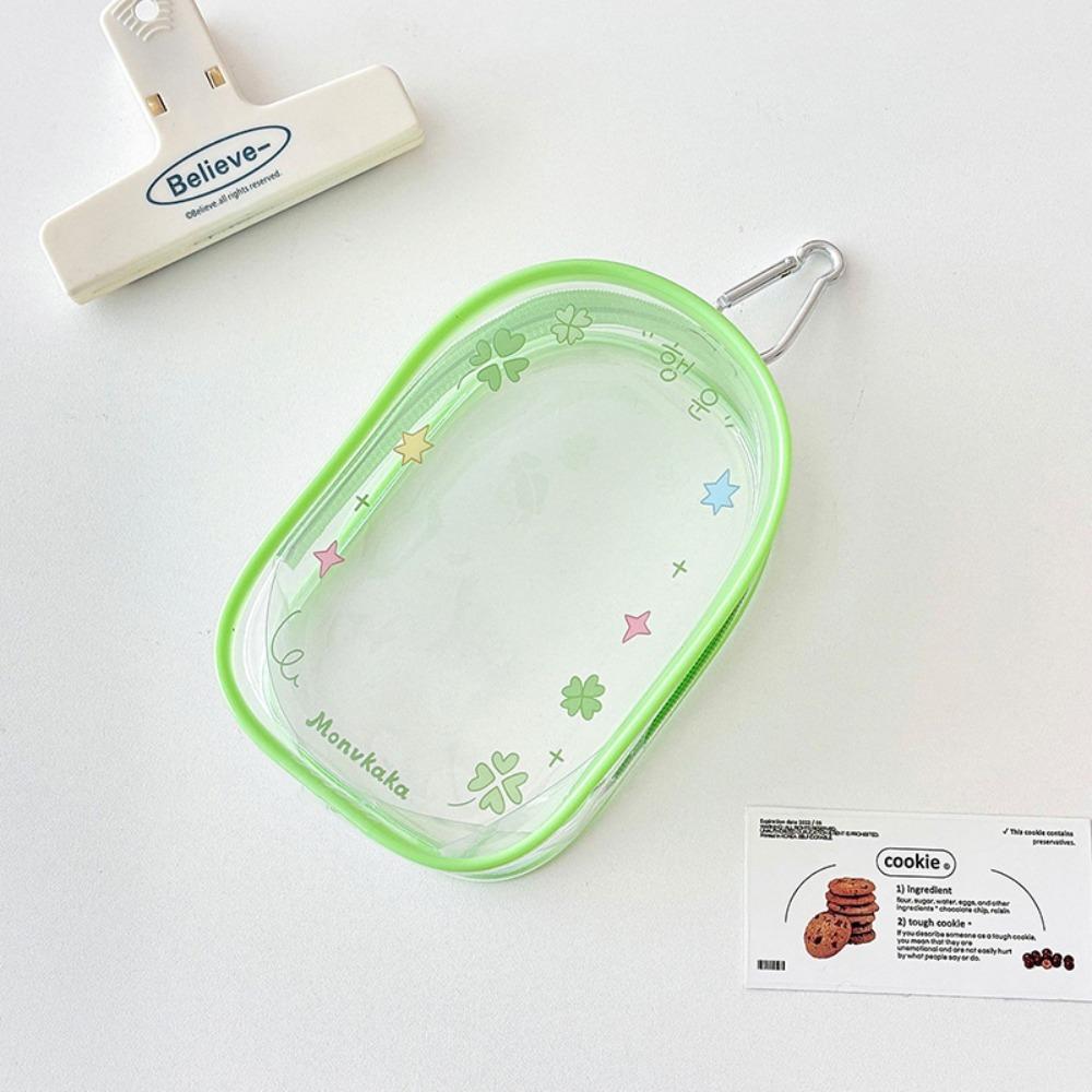 PVC Data Cable Storage Bag Transparent Dolls Outdoor Bag Plush Dolls Storage Pouch for 13cm Dolls