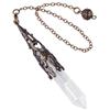 Energy Crystal Pendulum Spiritual Gem Stone Pendant Retro Reiki Pendulum  Dowsing