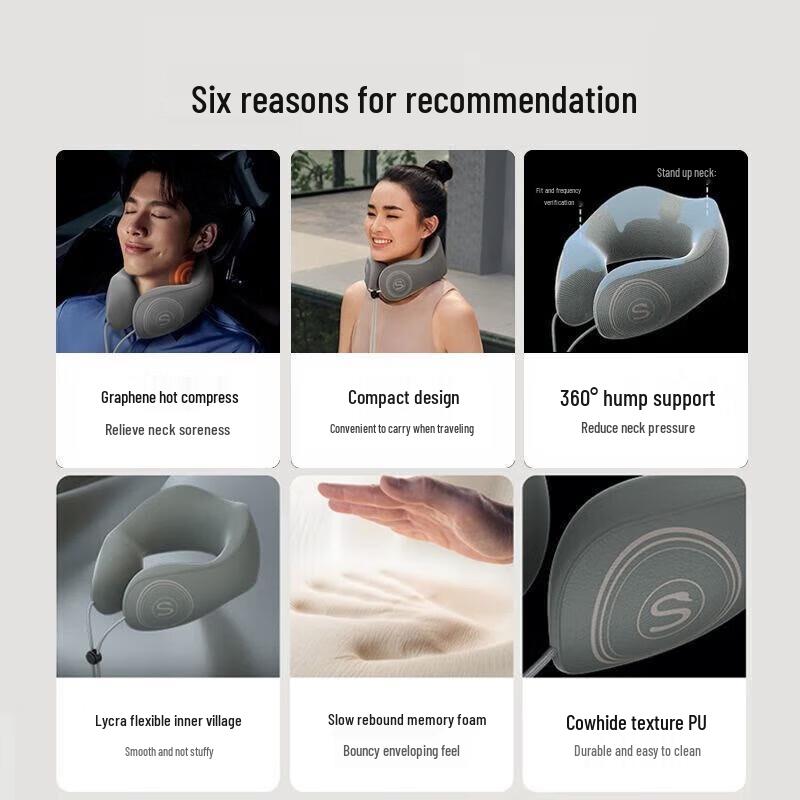 SKG N1 Deluxe U-shaped Heating Neck Massager Pillow