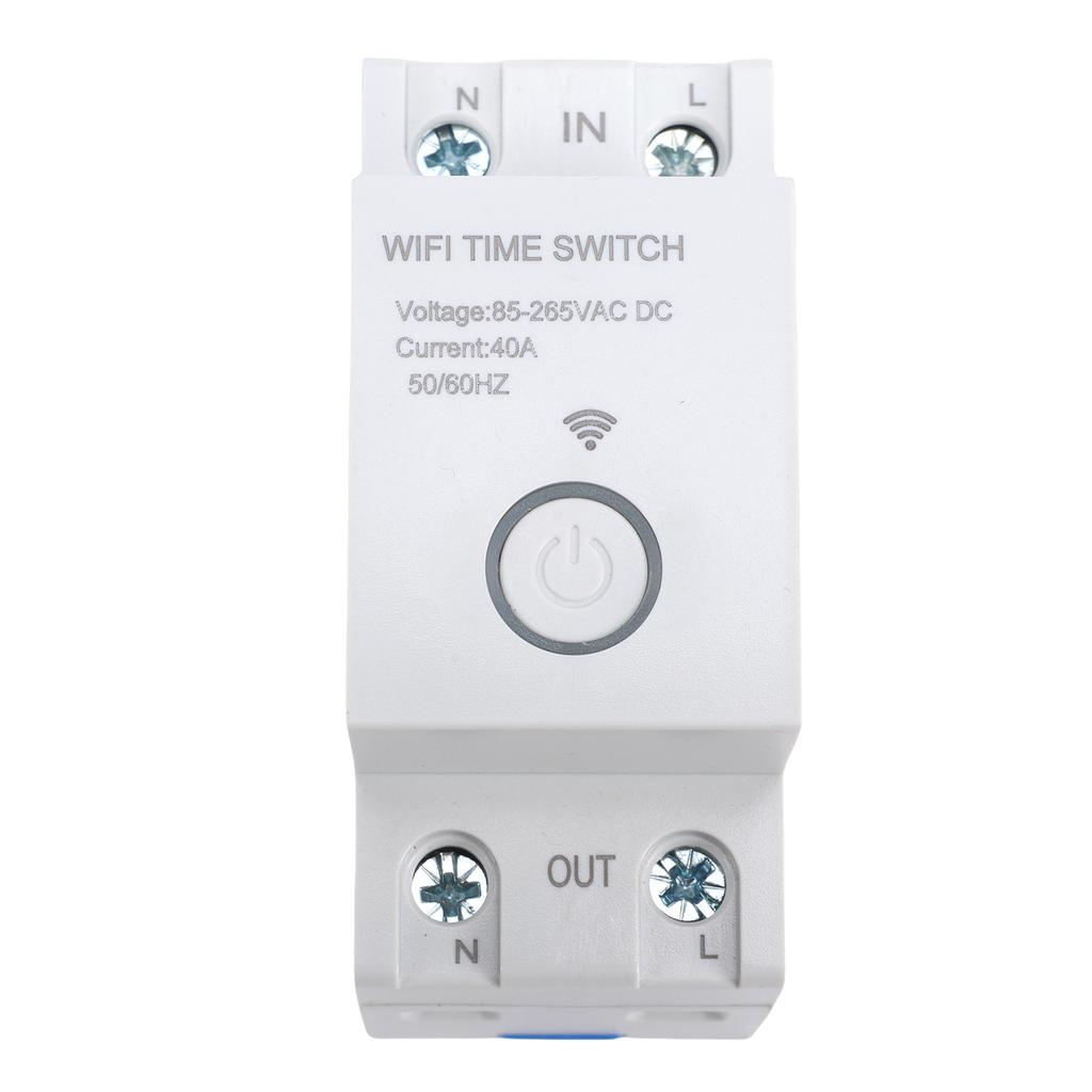 WiFi Timer Switch 2P 40A Programmable APP Control Voice Control Smart Time Switch for Home