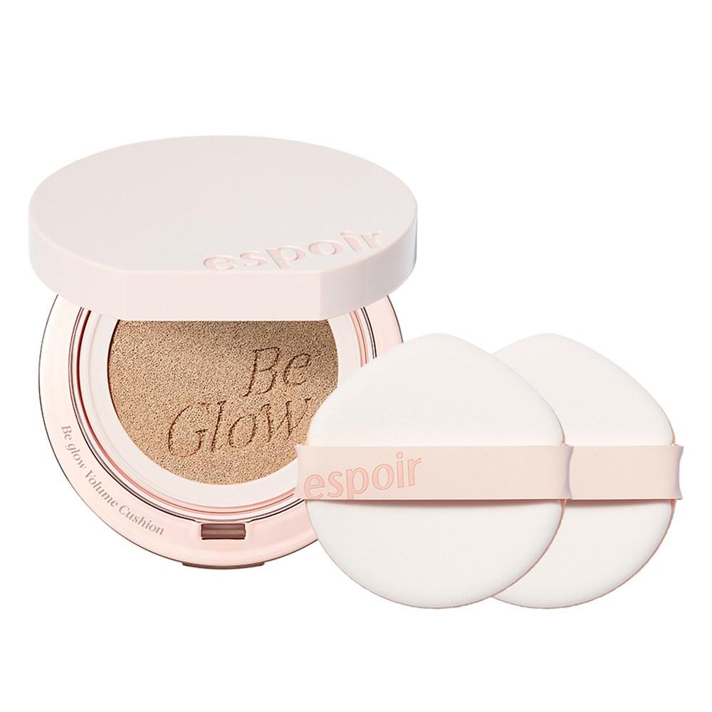 Espoir Be Glow Volume Cushion 13g + 2-Puff Set, No. 23 Beige, 1 pcs