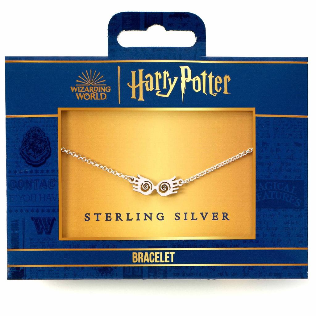 HARRY POTTER Sterling Silver Luna Specs Charm Bracelet