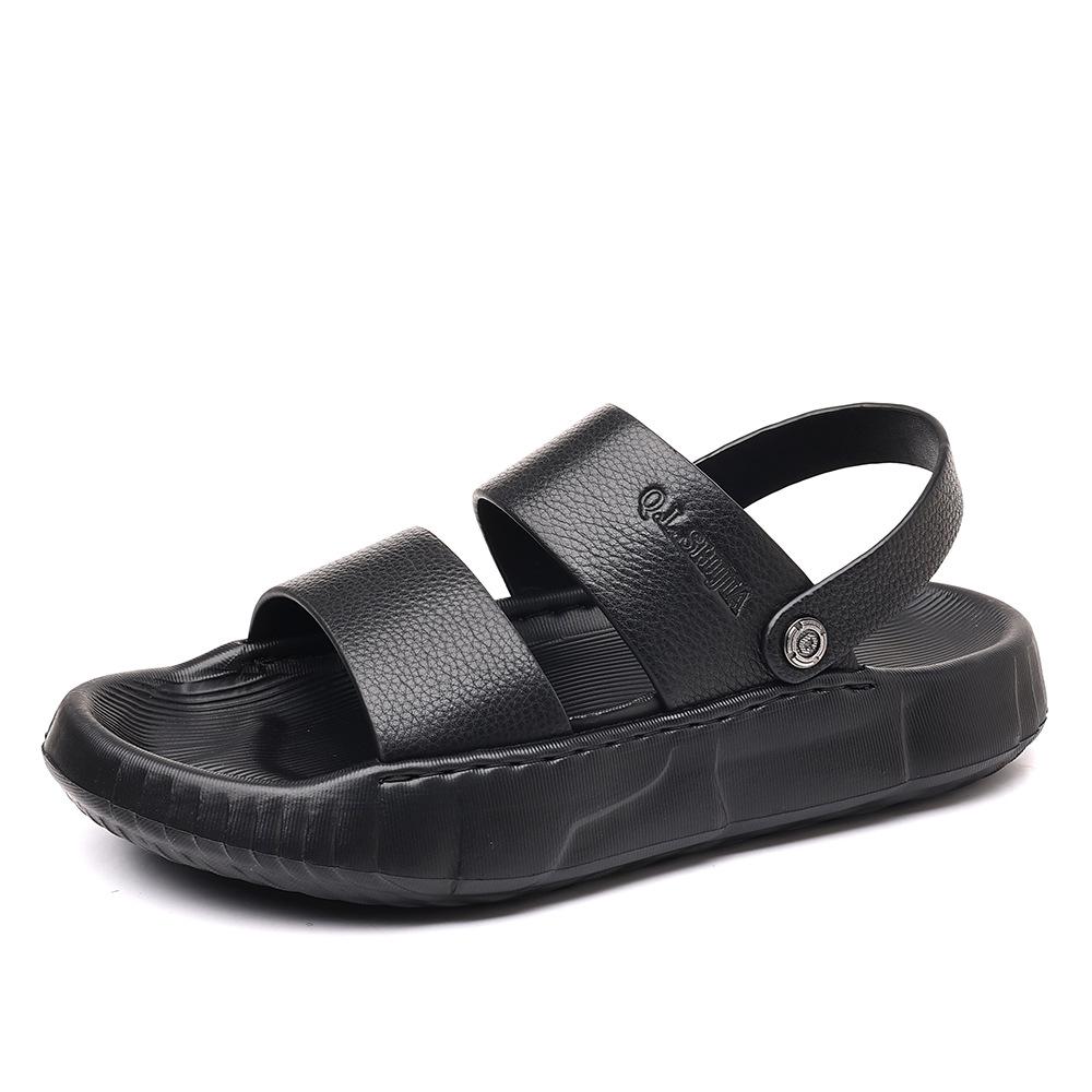 Slippers men's 2025 summer trendy outer wear casual soft bottom non-slip deodorant fashion sports light cool slippers men's