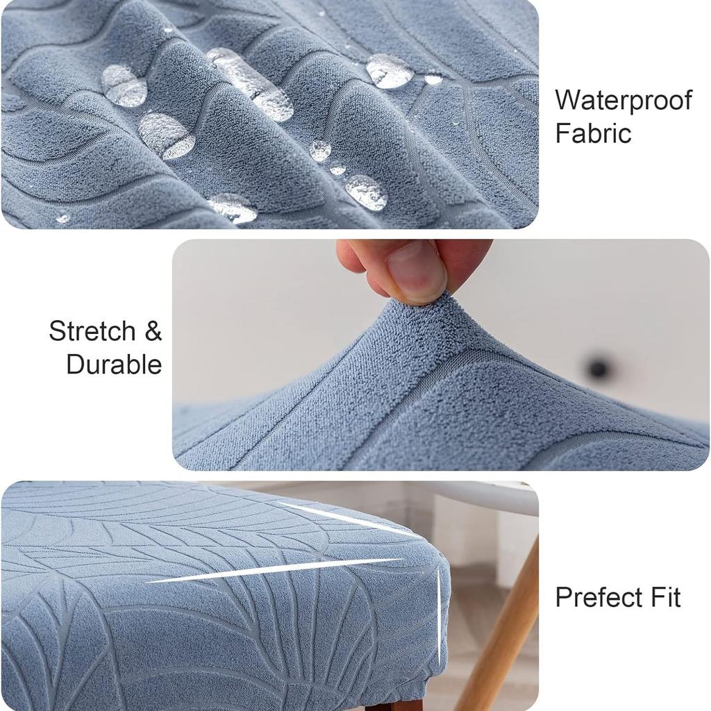 100% Waterproof Chair Covers for Dining Room, Stretch Parson Chair Slipcovers for Chairs, Washable Chair Protectors for Kitchen, Hotel, Restaurant