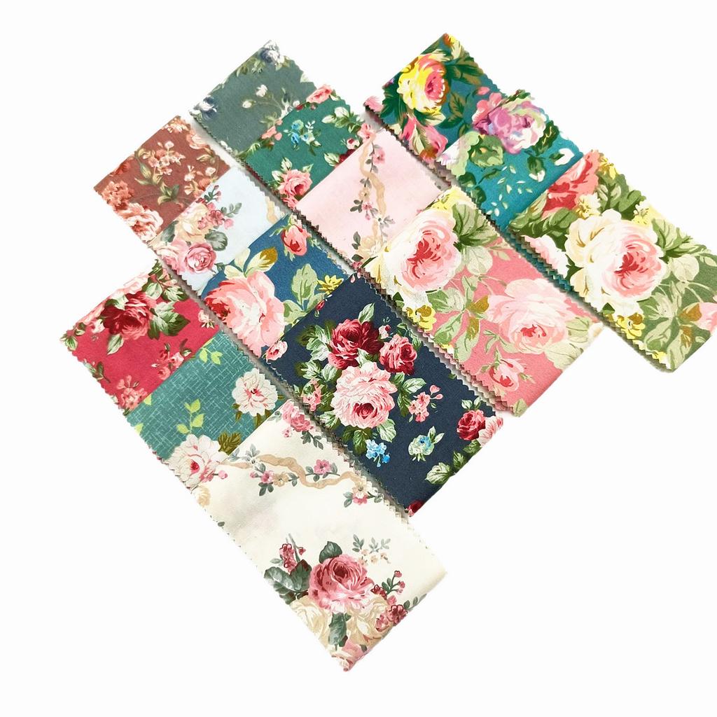 42 Jelly Roll Fabric 6.35 Cm X 50 Cm | Tampon Set - Jelly Roll for Quilting Various Fabrics - Pre-cut Cloth Quilt - Vintage Flow