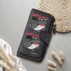 Cute Whale Pattern Long Wallet Ladies Multi Card Holder Zipper Purse