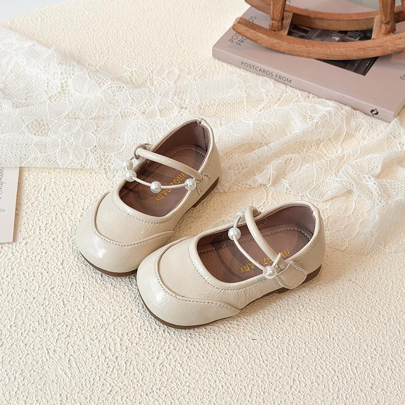 Spring 2026 Girls' Leather Mary Jane Princess Shoes - Soft Sole Performance Style