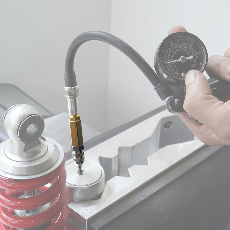 Universelles UTV Stoßdämpfer Stickstoff Füllnadel Werkzeug Luftpumpe Manometer für Yamaha Raptor YFZ Polaris RZR Can-Am X3 Honda TRX