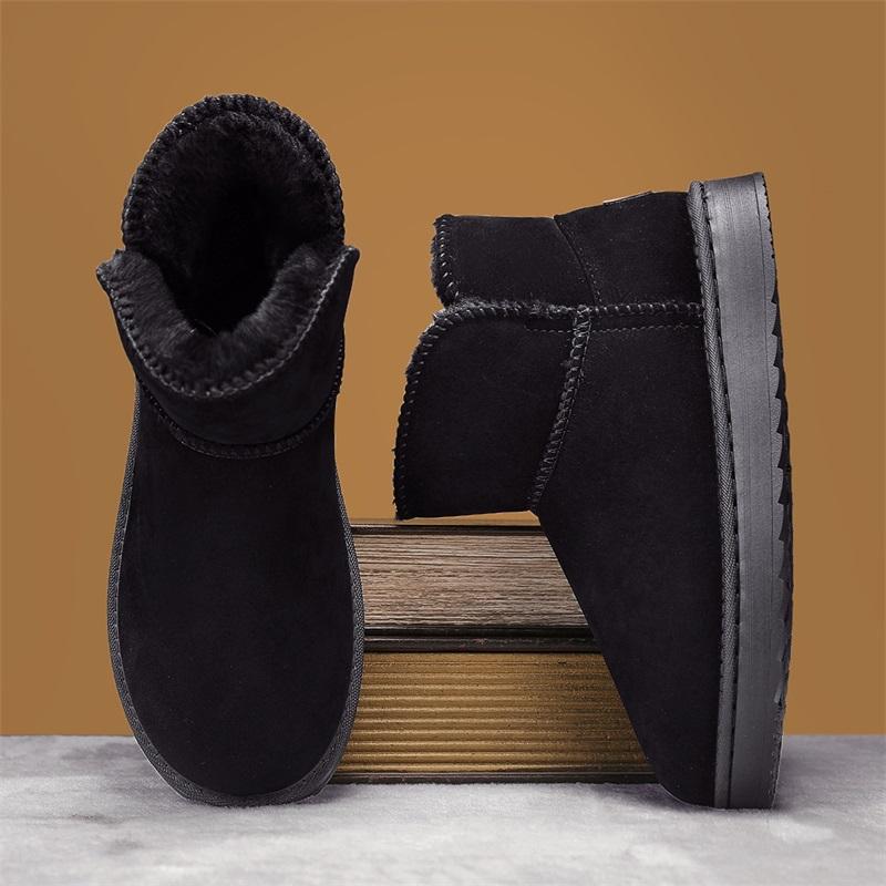 TUINANLE Protiskluzové Hrubé Plyšové Sněhule Dámské Platforma Kožešina Zimní Boty Pánské Nazouvací Teplé Bavlnou Polstrované Boty Dámské