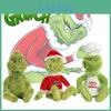 Grinch Navidad Chefs Disfraz Peluches Muñecos de Peluche Regalo para Niños Suave Achuchable