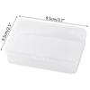 New Transparent Plastic Storage Box Photocards Small Card Storage Box Desk Organ
