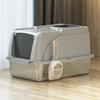 Stainless Steel Cats Toilet Fully Enclosed Easy Clean Large Space Cat Litter Box Leak Proof Cat Litters Pet Supplies Products