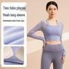 Nuodingxiu Cooling Mesh Yoga Sports Top with Built-in Bra