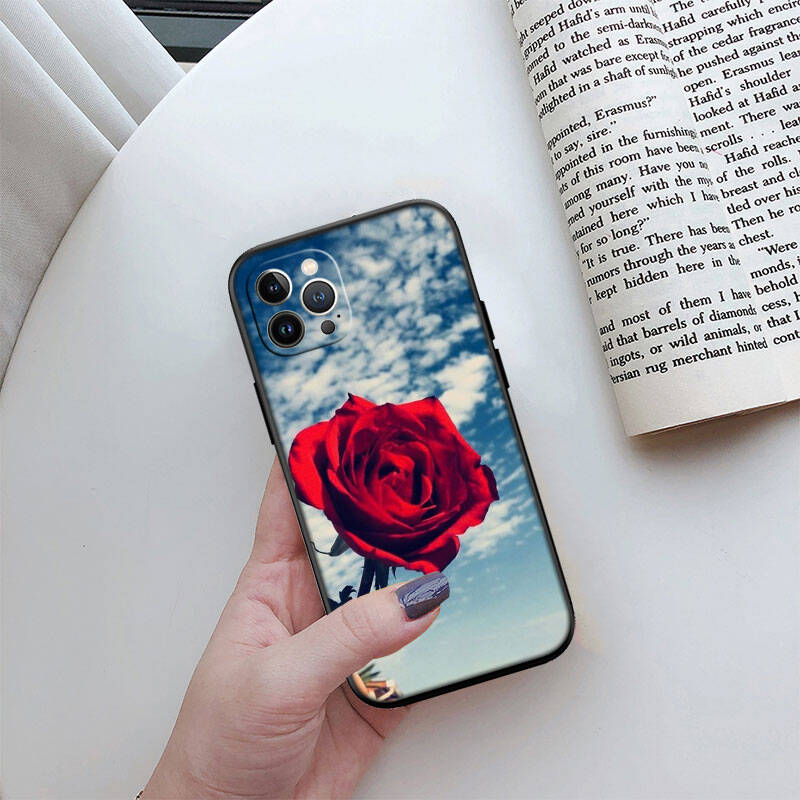MH131 Roses Flower Phone Shell Case for iPhone 7 8 11 12 13 14 15 16 17 16E XS Pro Max XR X SE Air