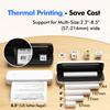Bisofice A4 Portable Thermal Transfer Printer Wireless&USB Connect Connect with Mobile Computer 56mm 77mm 107mm