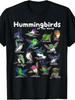 Hummingbird Lovers Shirt Cute Hummingbirds of The World Bird T-Shirt.Jpg Same Style for Men And 2025