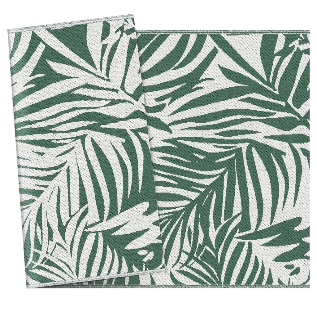 Outsunny Reversible Outdoor RV Rug, 1.5 x 2.4m Patio Floor Mat, Waterproof Plastic Straw Rug for Garden, Deck, Picnic,