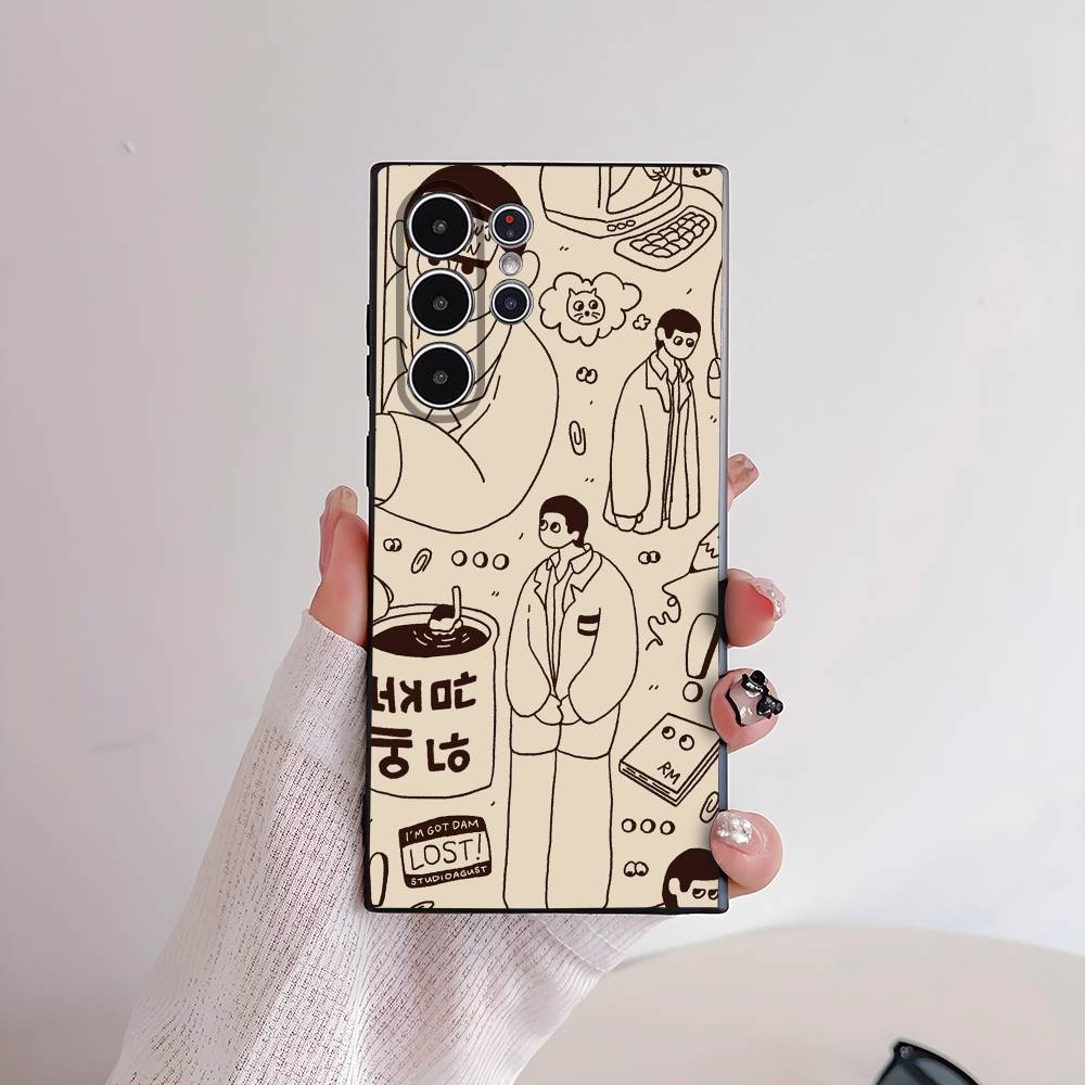 Cool RM RPWP Phone Case For Samsung S Series S21 S22 S23 S24 S25 FE Plus Ultra TPU Soft To Skin-friendly Case