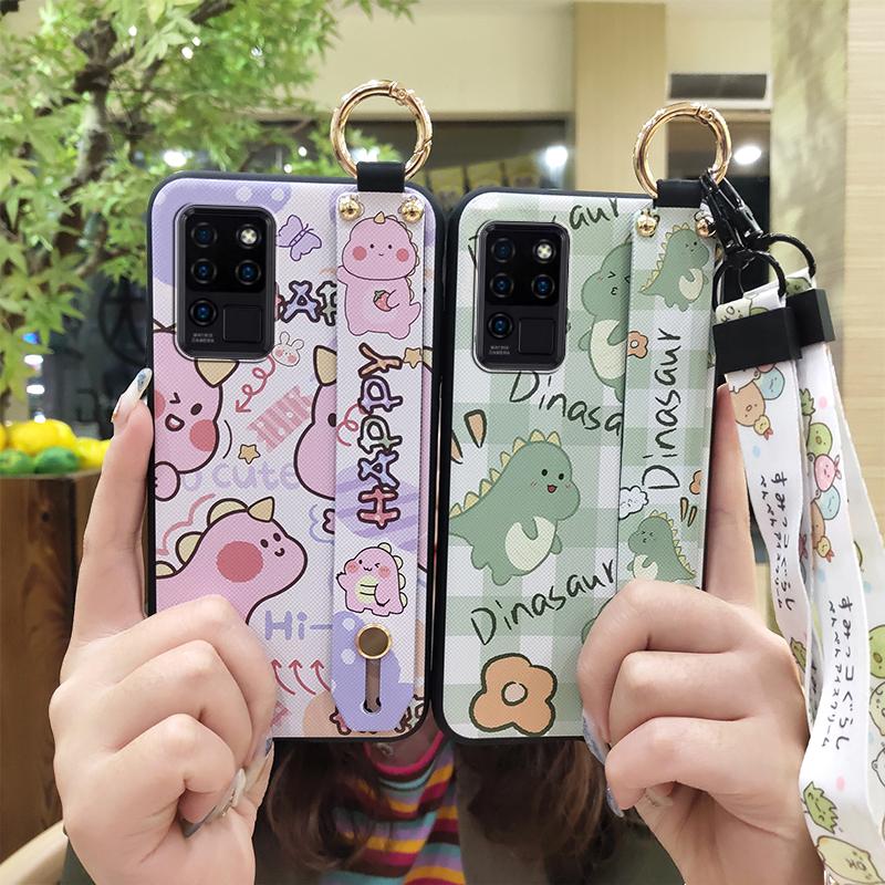 Fashion Design Protective Phone Case For Oukitel C21 Anti-knock Ring Anti-dust Soft Case Cute Cartoon Waterproof Durable