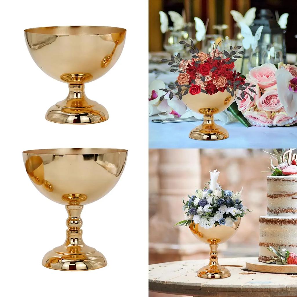 2025 Hot Wedding Centerpiece Flower Vase Metal Elegant Flower Stand for Ceremony Wedding Arrangement Party Tabletop Indoor Outdo