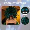 Feather Headdress Cosplay Headband Headwear Photo Props Fancy Dress Masquerade for Thanksgiving